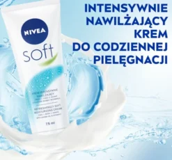 NIVEA Soft intensywnie nawilżający krem do twarzy, ciała i dłoni 75 ml