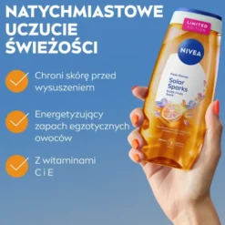 NIVEA Solar Sparks żel pod prysznic Egzotyczne Owoce 250 ml