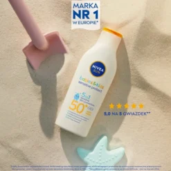 NIVEA SUN Babies & Kids Sensitive Protect balsam do opalania dla dzieci SPF50+ 200 ml