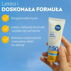NIVEA SUN Breathable UV Face matujący krem do twarzy z bardzo wysoką ochroną SPF 50+ 40 ml