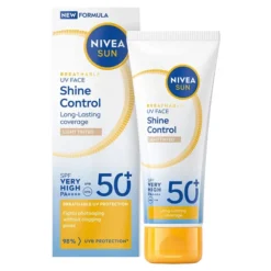 NIVEA SUN Breathable UV Face matujący krem do twarzy z bardzo wysoką ochroną SPF 50+ 40 ml