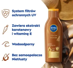 NIVEA SUN Intense Bronze karotenowy balsam do opalania SPF6 200 ml