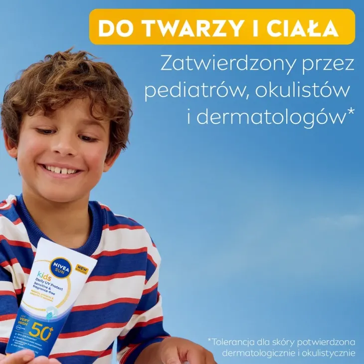 NIVEA SUN Kids Daily UV Protect balsam do opalania dla dzieci do twarzy i ciała SPF50+ 100 ml