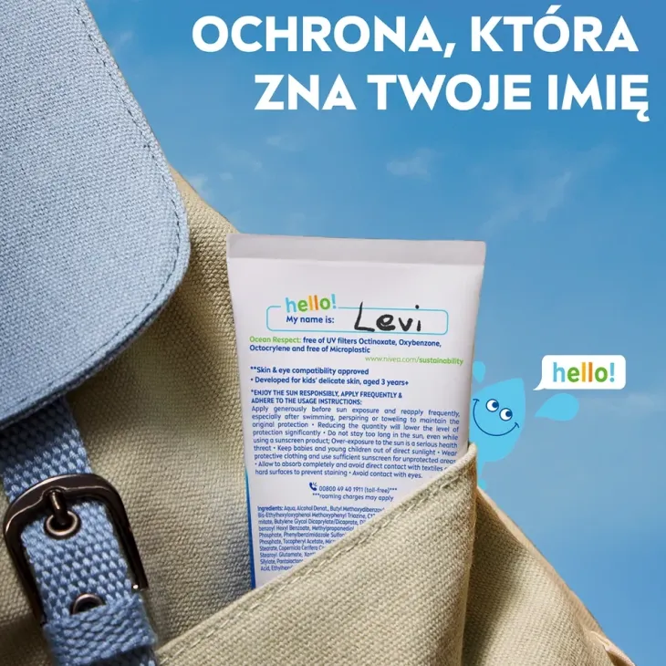NIVEA SUN Kids Daily UV Protect balsam do opalania dla dzieci do twarzy i ciała SPF50+ 100 ml