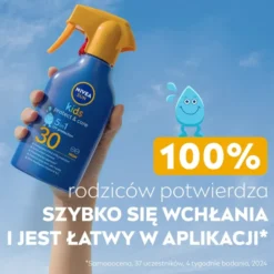 NIVEA SUN Kids Protect & Care spray do opalania dla dzieci z wysoką ochroną SPF30 250 ml