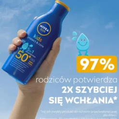 NIVEA SUN Kids Protect&Moisture przeciwsłoneczny balsam do opalania dla dzieci SPF50 200 ml