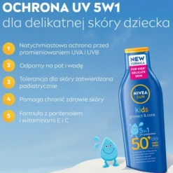 NIVEA SUN Kids Protect&Moisture przeciwsłoneczny balsam do opalania dla dzieci SPF50 200 ml