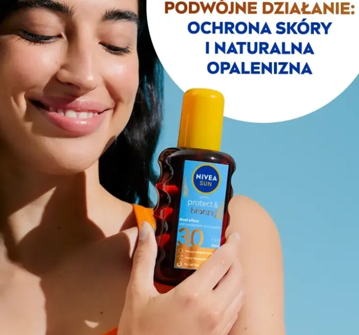 NIVEA SUN Protect&Bronze olejek do opalania w sprayu SPF30 200 ml