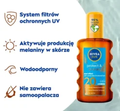 NIVEA SUN Protect&Bronze spray aktywujący opaleniznę SPF20 200 ml