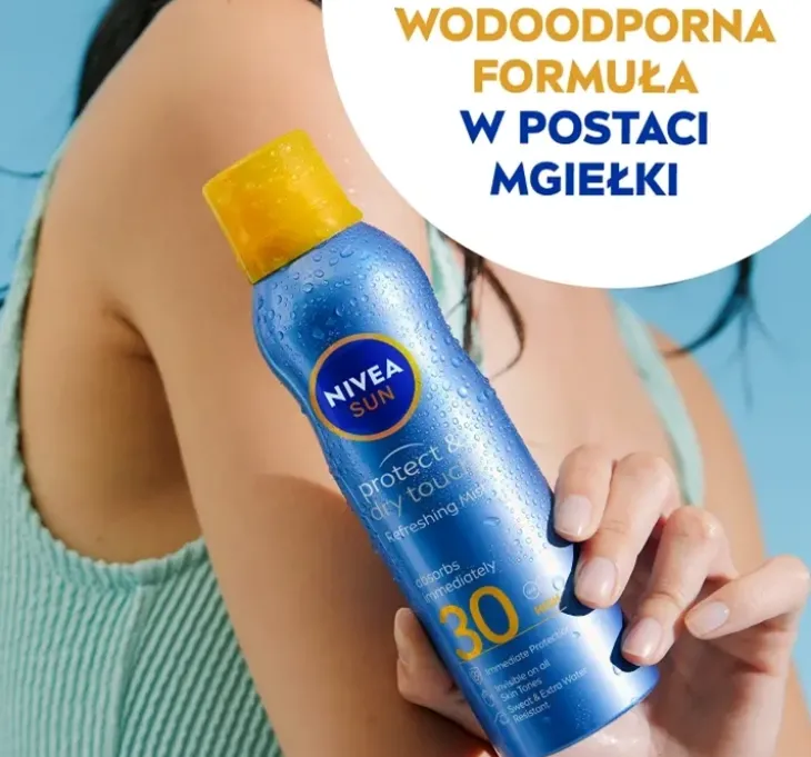 NIVEA SUN Protect&Dry Touch balsam ochronny na słońce w sprayu SPF30 200 ml