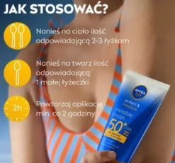 NIVEA SUN Protect&Moisture Invisible Finish balsam do opalania SPF50+ 150 ml