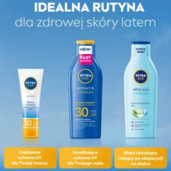 NIVEA SUN Protect & Moisture nawilżający balsam do opalania SPF30 200 ml