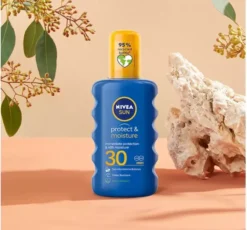 NIVEA SUN Protect&Moisture przeciwsłoneczny balsam ochronny w sprayu SPF30 200 ml