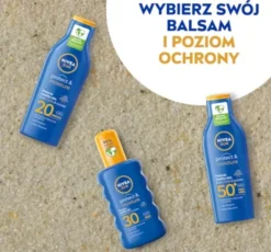 NIVEA SUN Protect&Moisture przeciwsłoneczny balsam ochronny w sprayu SPF30 200 ml