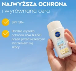 NIVEA SUN Ultra Light Daily Fluid krem do twarzy przeciwsłoneczny z pigmentem SPF50+ Medium Tinted 40 ml