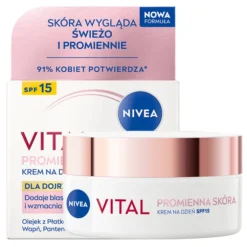 NIVEA Vital Promienna Skóra przeciwzmarszczkowy krem na dzień dla dojrzałej skóry 50 ml