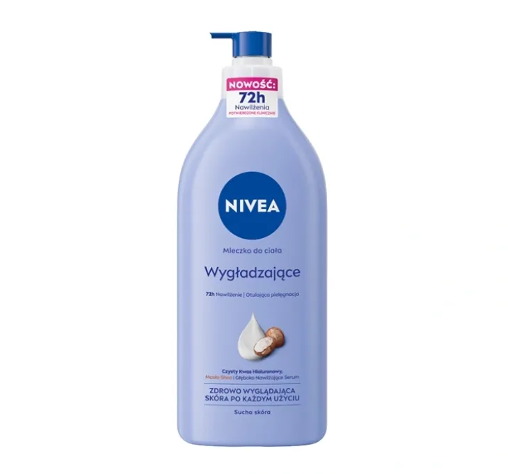 NIVEA wygładzające mleczko do ciała z pompką do suchej skóry 625 ml