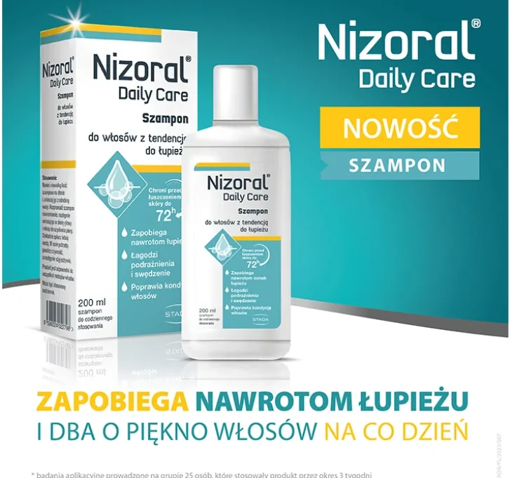 Nizoral Daily Care szampon do włosów z tendencją do łupieżu 200ml