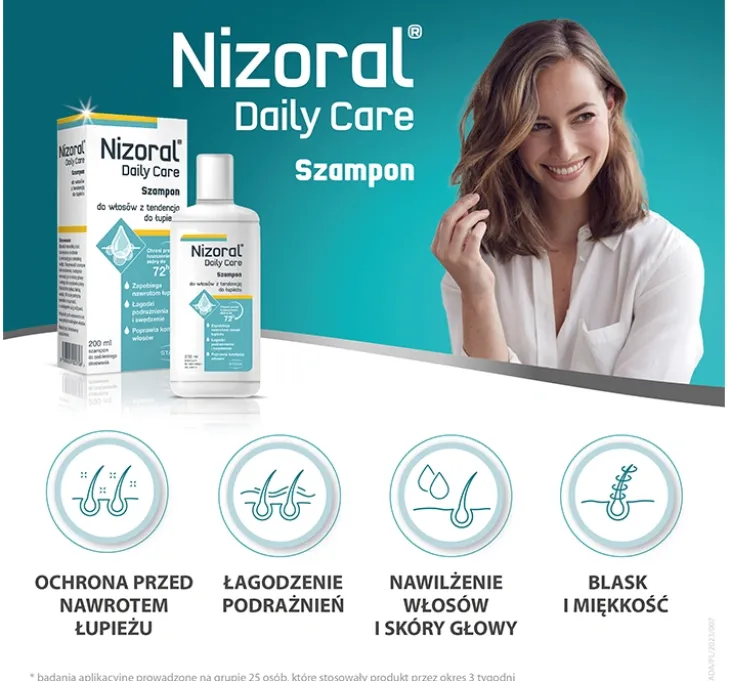 Nizoral Daily Care szampon do włosów z tendencją do łupieżu 200ml