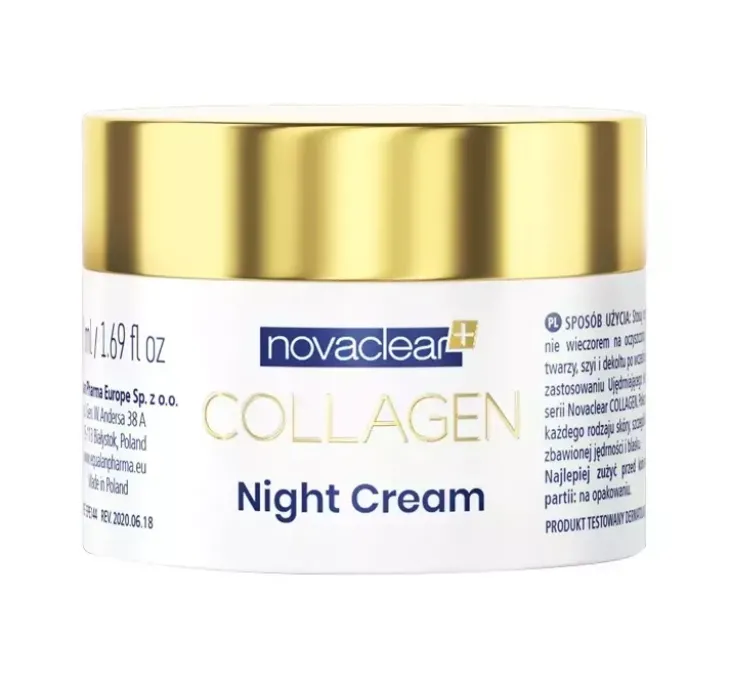 Novaclear Collagen ujędrniająco-wygładzający krem na noc 50 ml