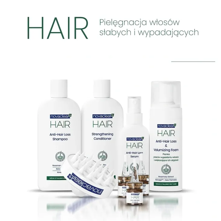 Novaclear Hair ampułki przeciw wypadaniu włosów 15 x 5 ml