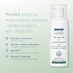 Novaclear Hair pianka przeciw wypadaniu włosów i zwiększająca ich objętość 150 ml