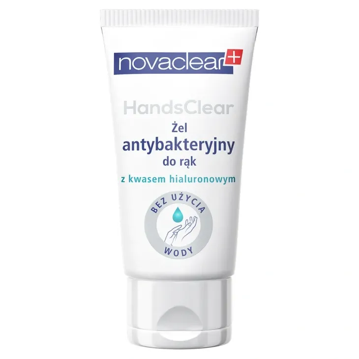 Novaclear HandsClear żel antybakteryjny do rąk z kwasem hialuronowym 50 ml