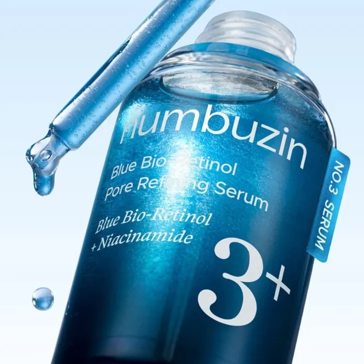 Numbuzin No.3+ Blue Bio-Retinol Pore Refining Serum regenerujące serum do twarzy z bioretinolem 30 ml