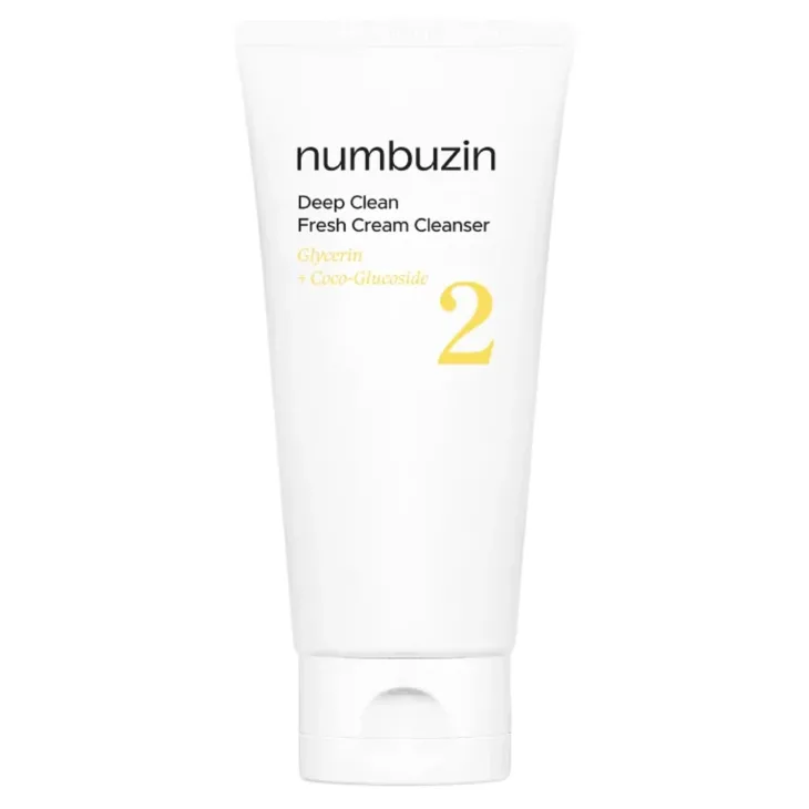 Numbuzin No.2 Deep Clean Fresh Cream Cleanser głęboko oczyszczający kremowy żel do twarzy 120 ml