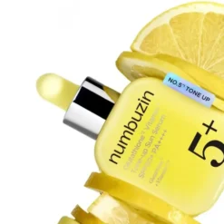 Numbuzin No.5+ Glutathione Vitamin Tone-up Sun Serum SPF50+ PA++++ lekkie serum przeciwsłoneczne z glutationem 30 g