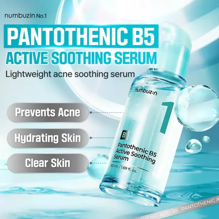 Numbuzin No.1 Pantothenic B5 Active Soothing Serum intensywnie nawilżające serum do twarzy 50 ml