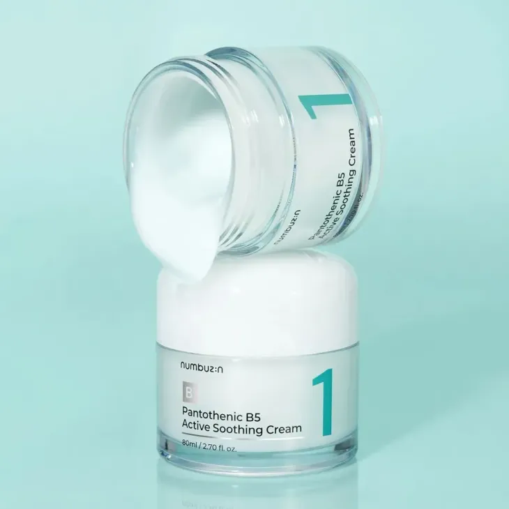Numbuzin No.1 Pantothenic B5 Active Soothing Cream kojący krem do twarzy 80 ml