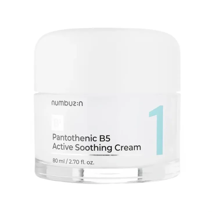 Numbuzin No.1 Pantothenic B5 Active Soothing Cream kojący krem do twarzy 80 ml