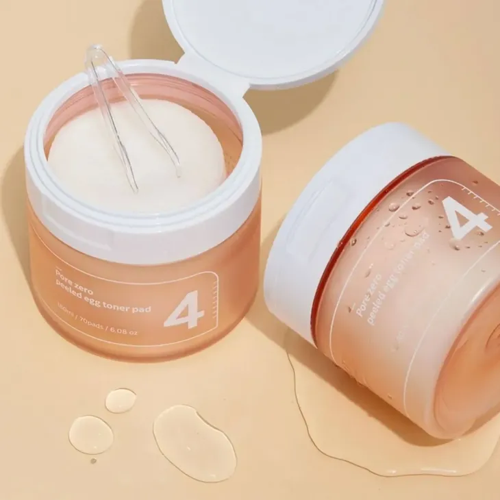 Numbuzin No. 4 Pore Zero Peeled Egg Toner Pad płatki tonizująco-złuszczające 70 sztuk
