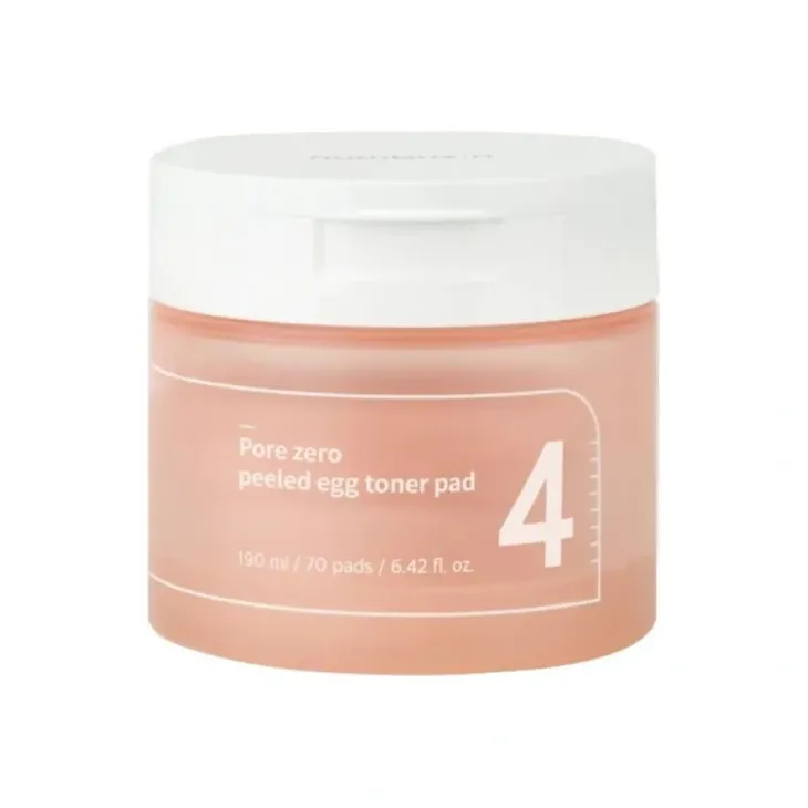 Numbuzin No. 4 Pore Zero Peeled Egg Toner Pad płatki tonizująco-złuszczające 70 sztuk