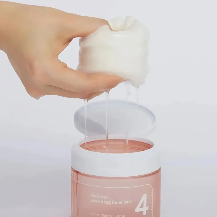 Numbuzin No. 4 Pore Zero Peeled Egg Toner Pad płatki tonizująco-złuszczające 70 sztuk