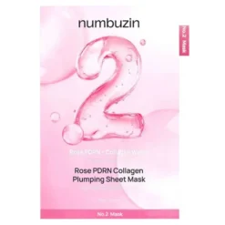 Numbuzin No.2 Rose PDRN Collagen Plumping Sheet Mask ujędrniająca maska kolagenowa w płachcie z PDRN 33 ml