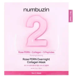 Numbuzin No.2 Rose PDRN Overnight Collagen Mask ujędrniająca kolagenowa maska do twarzy z PDRN na noc 37 g