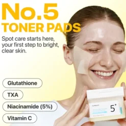 Numbuzin No.5+ Vitamin-Niacinamide Concentrated Pad rozjaśniające płatki tonizujące 70 sztuk