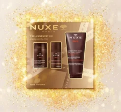 Nuxe Men Exclusively Him zestaw prezentowy dla mężczyzn żel nawilżający do twarzy 50 ml + żel pod prysznic 200 ml + dezodorant 50 ml