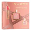 Nuxe The Infinite Glow In Pink zestaw prezentowy olejek 50 ml + serum do ust 8 ml + mini olejek 10 ml