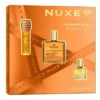 Nuxe The Infinite Glow zestaw prezentowy olejek 50 ml + serum do ust 10 ml + mini olejek 10 ml