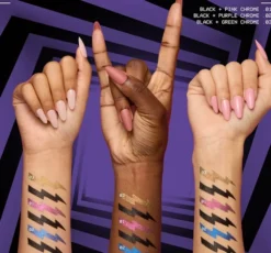 NYX Professional Makeup × Beetlejuice dwustronny eyeliner 03 Black + Green Chrome 0,1 g + 0,4 ml