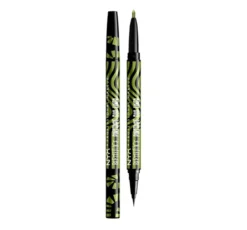 NYX Professional Makeup × Beetlejuice dwustronny eyeliner 03 Black + Green Chrome 0,1 g + 0,4 ml
