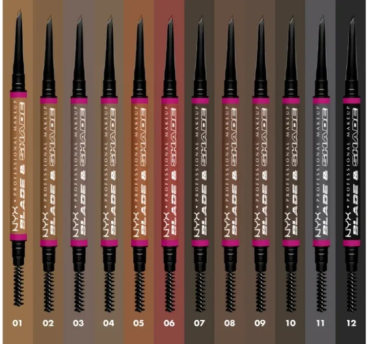 NYX Professional Makeup Blade & Shade automatyczna kredka do brwi 03 Cool Ash Brown 0,06 g