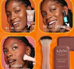 NYX Professional Makeup Buttermelt bronzer do twarzy w kompakcie 2.5 Butta Ballin 5 g