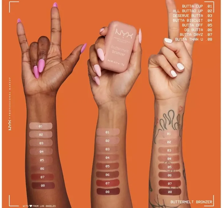 NYX Professional Makeup BUTTERMELT BRONZER DO TWARZY W KOMPAKCIE 06 DO BUTTA 5 G