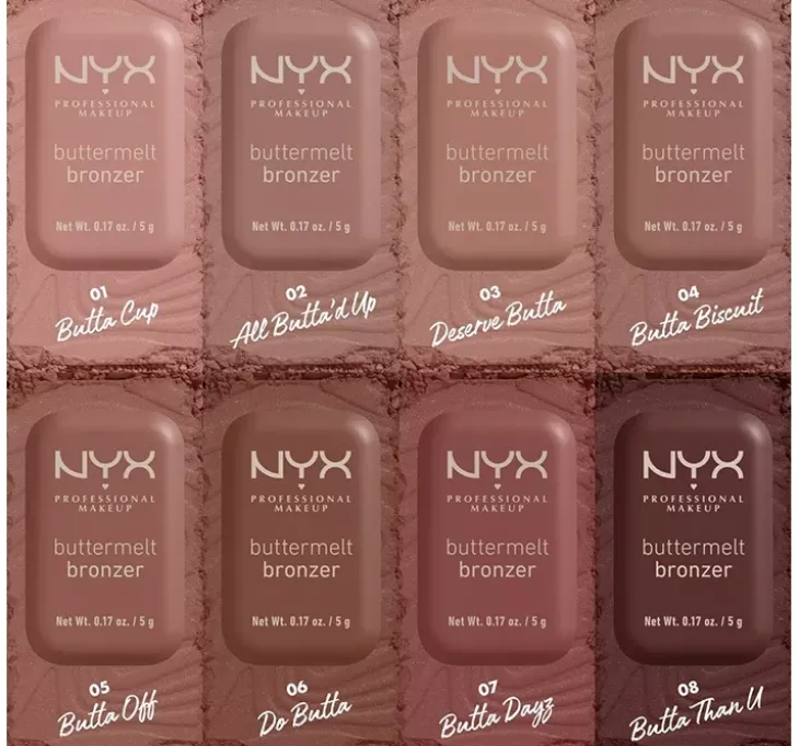 NYX Professional Makeup Buttermelt bronzer do twarzy w kompakcie 02 All Buttad Up 5 g