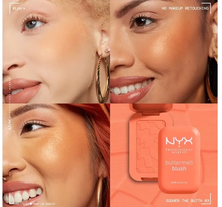 NYX Professional Makeup Buttermelt róż do policzków w kompakcie 03 Sooner The Butta 5 g
