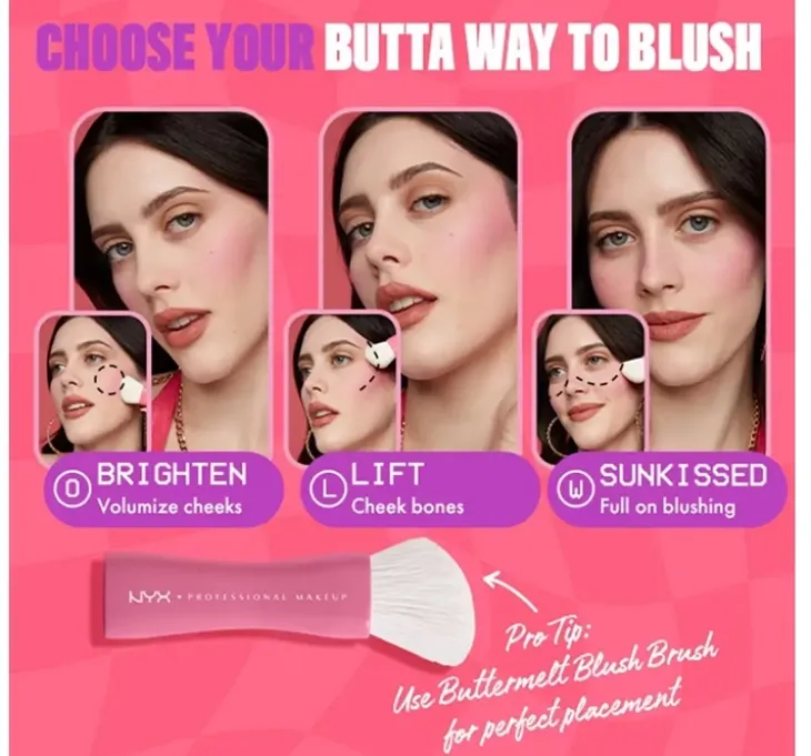 NYX Professional Makeup Buttermelt róż do policzków w kompakcie 03 Sooner The Butta 5 g